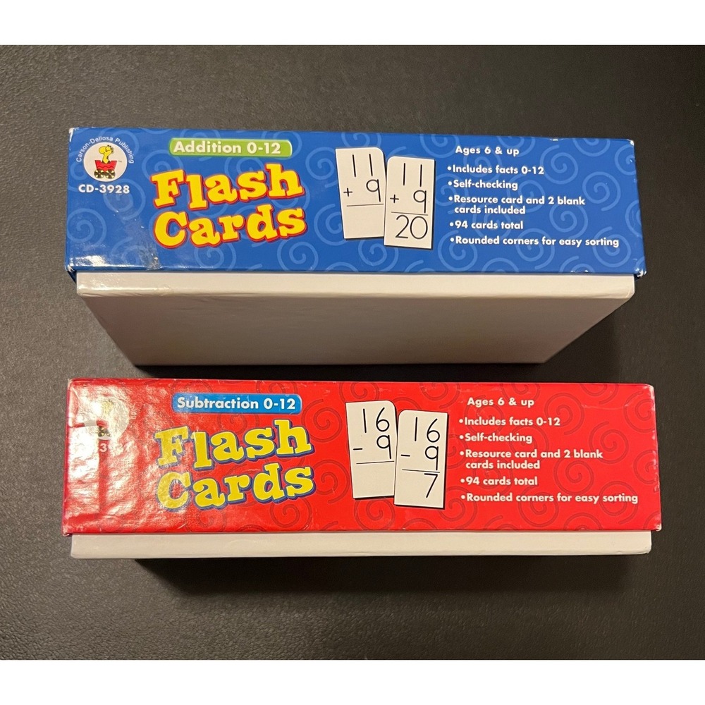 Flash Cards Kids OS Multi Excellent Math Addition Subtraction Set - Picture 3 of 8